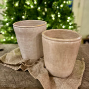 Italian antique glazed confit pots